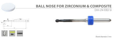 Ball Nose - Zirconiu & Compozite 